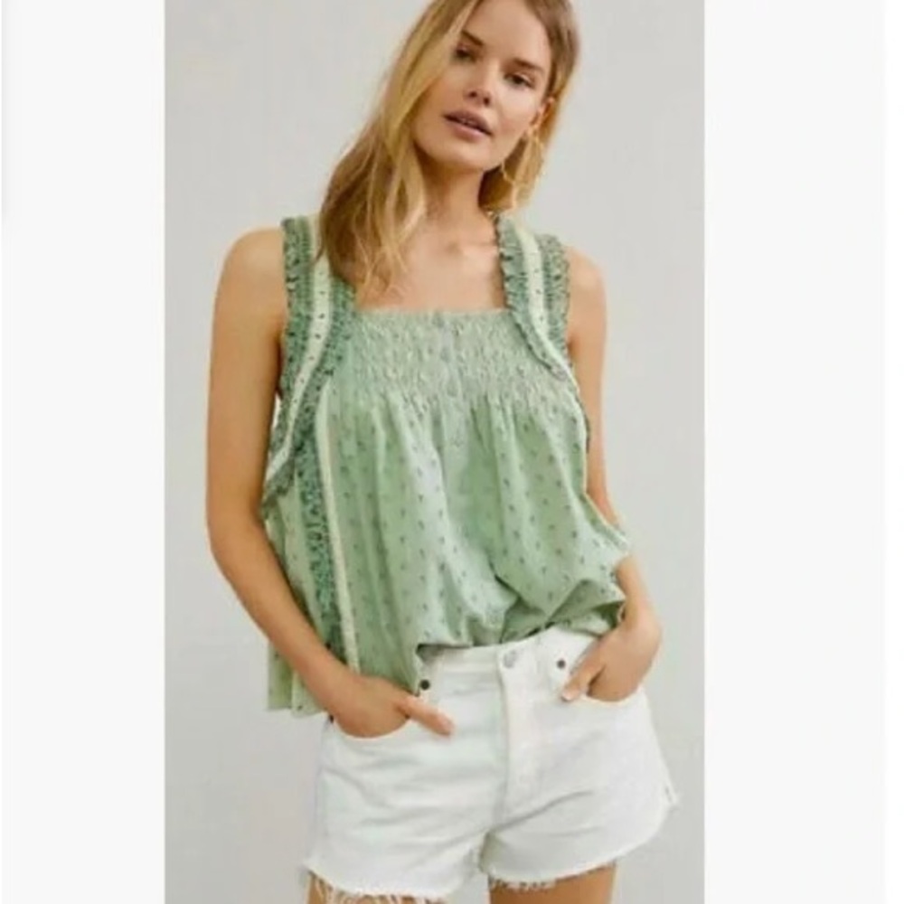 HOUSE OF HARLOW 1960 | Effie Eyelet Tank Sz L